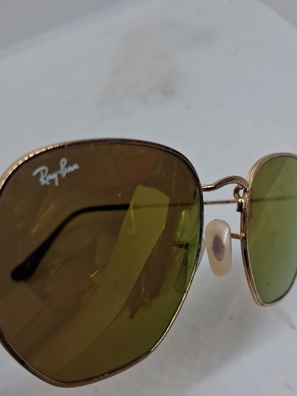 Rayban RB3548 Gold Metal Sunglasses Unisex - Picture 4 of 5